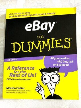 eBay for Dummies by Marsha Collier - 2007 Large Soft Cover Book